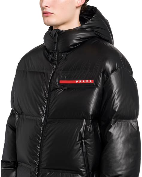 black puffer jacket prada